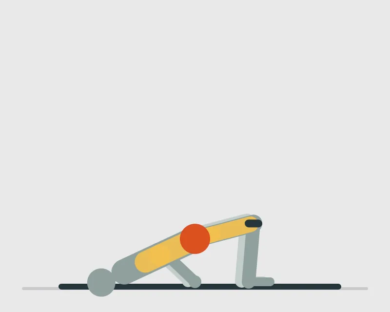 Banded Glute Bridge, end position
