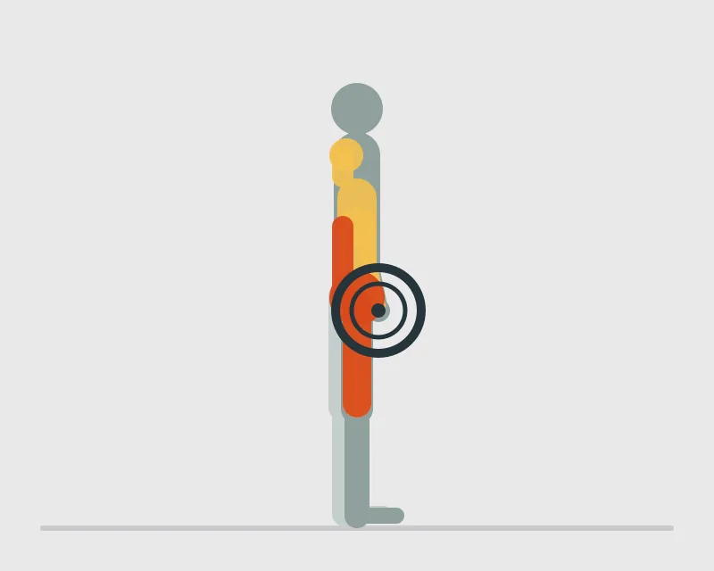 Barbell Deadlift, end position