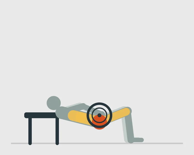 Barbell Hip Thrust, start position