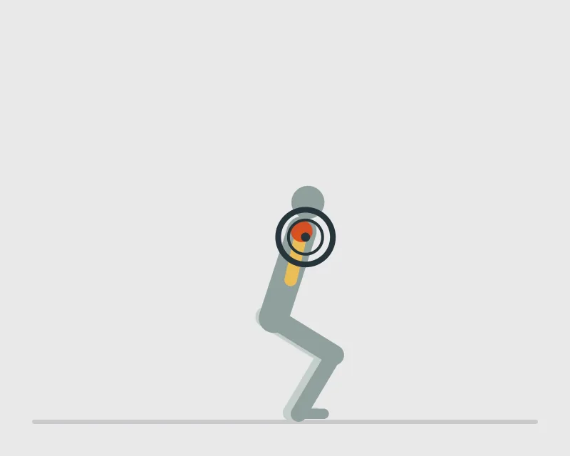 Barbell Push Press, start position