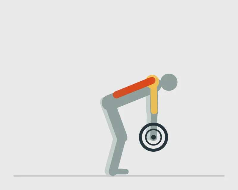 Barbell Row, start position