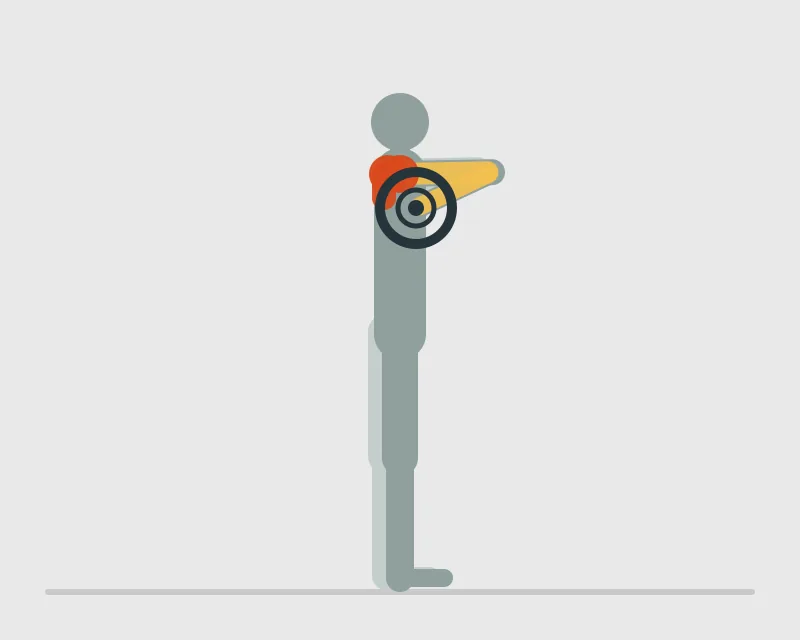 Barbell Upright Row, end position