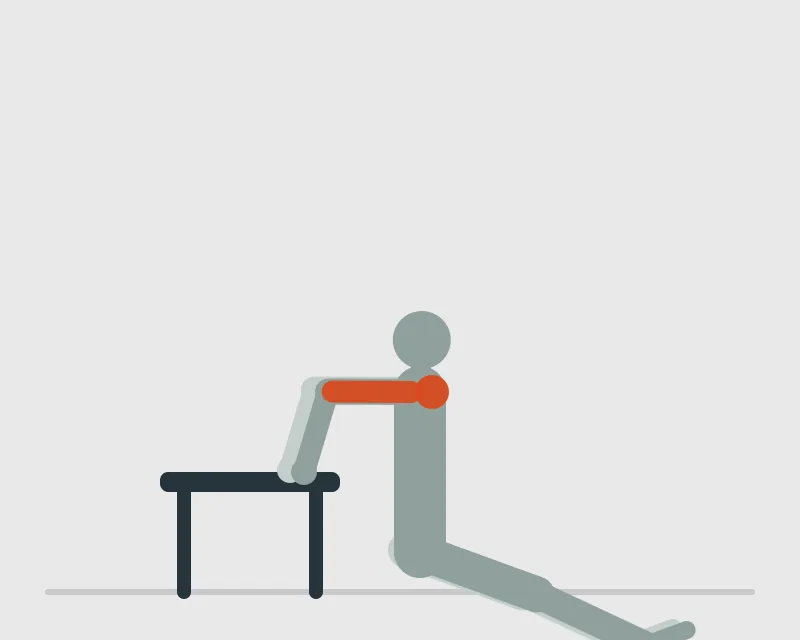 Bench Dips, end position