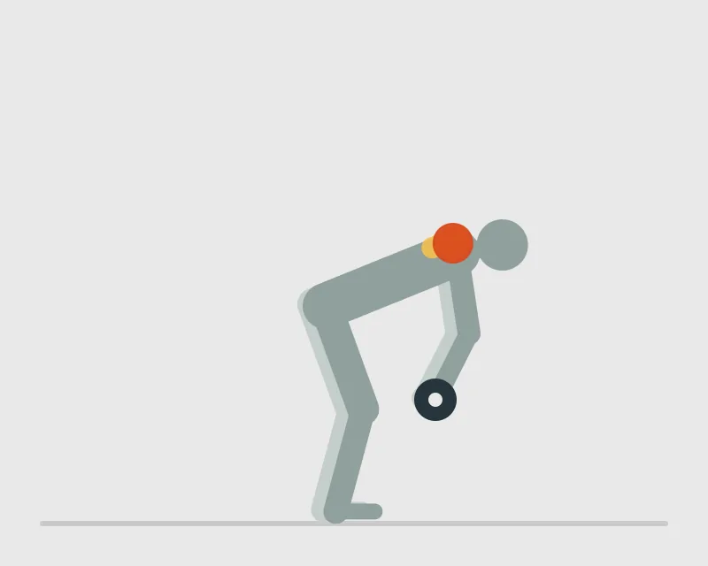 Bent-Over Lateral Raise, start position