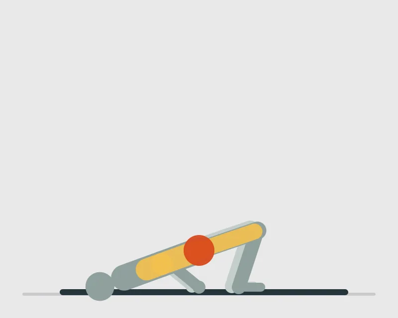Bodyweight Frog Pump, end position