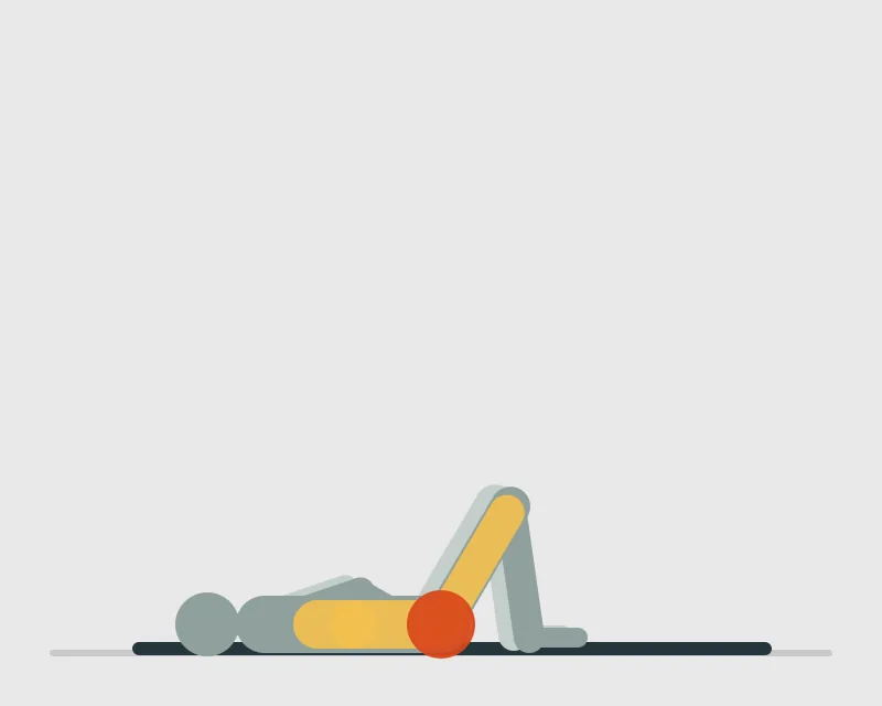 Bodyweight Frog Pump, start position