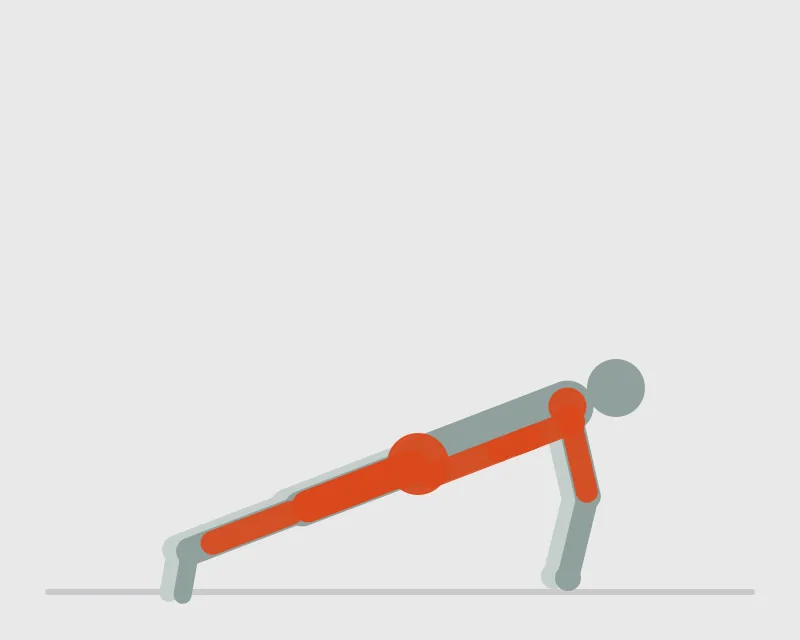 Burpees, end position