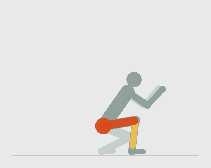 Duck Walk, end position