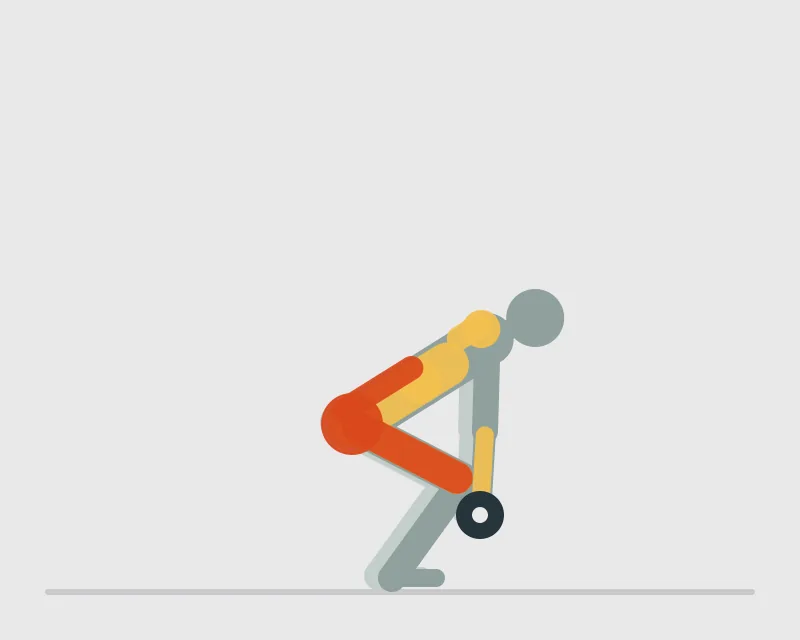 Dumbbell Deadlift, start position