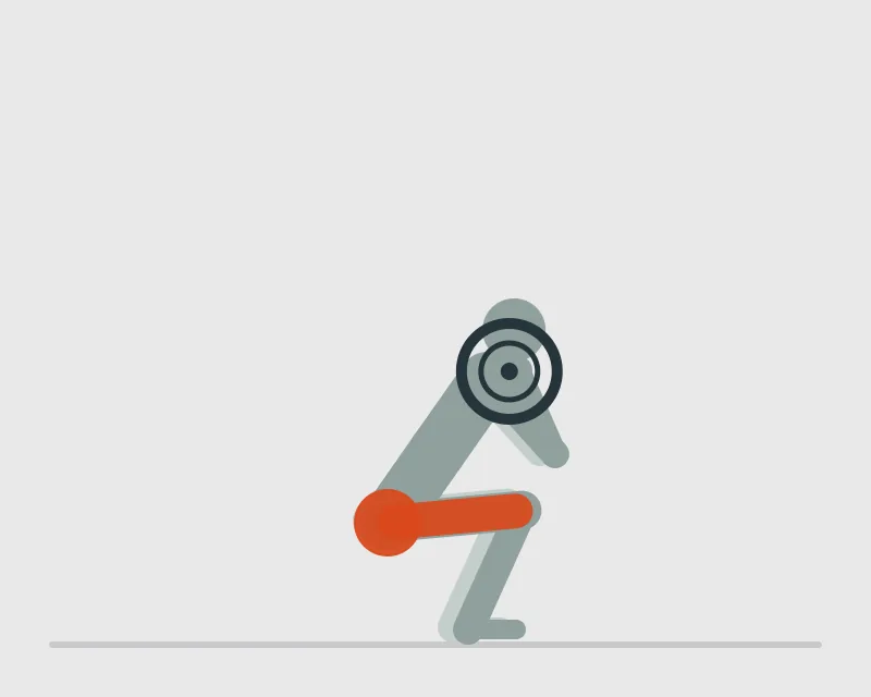 Front Squat, end position