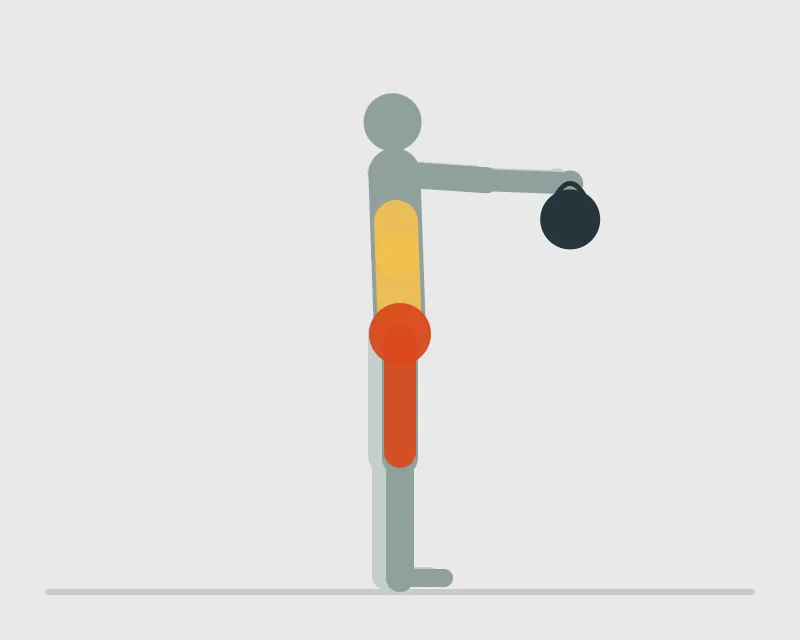 Kettlebell Swings, end position