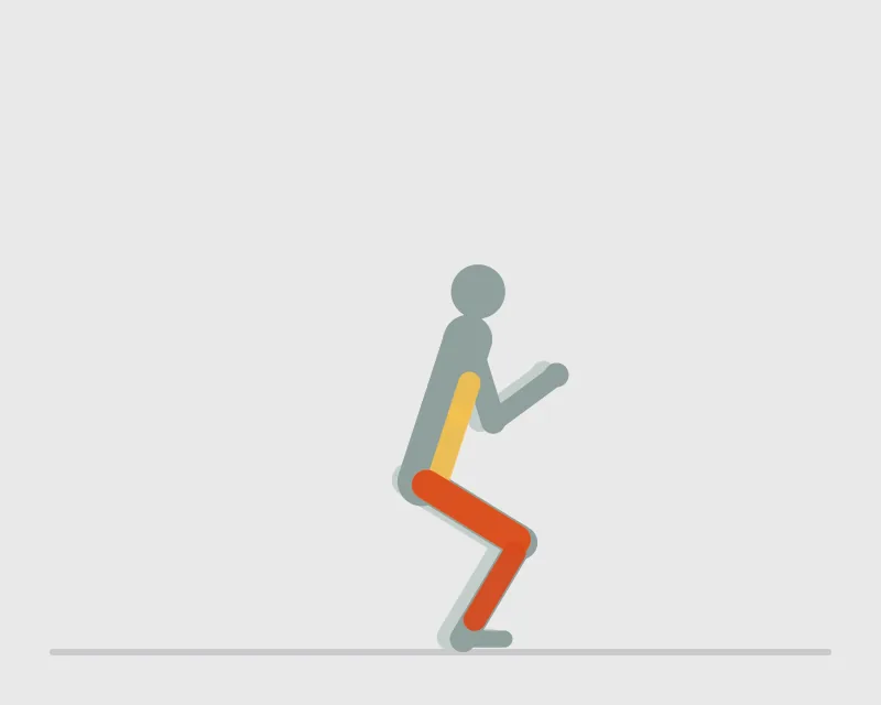 Knee Tuck Jumps, start position