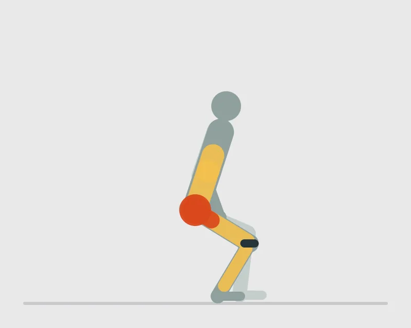 Lateral Mini-Band Walk, end position
