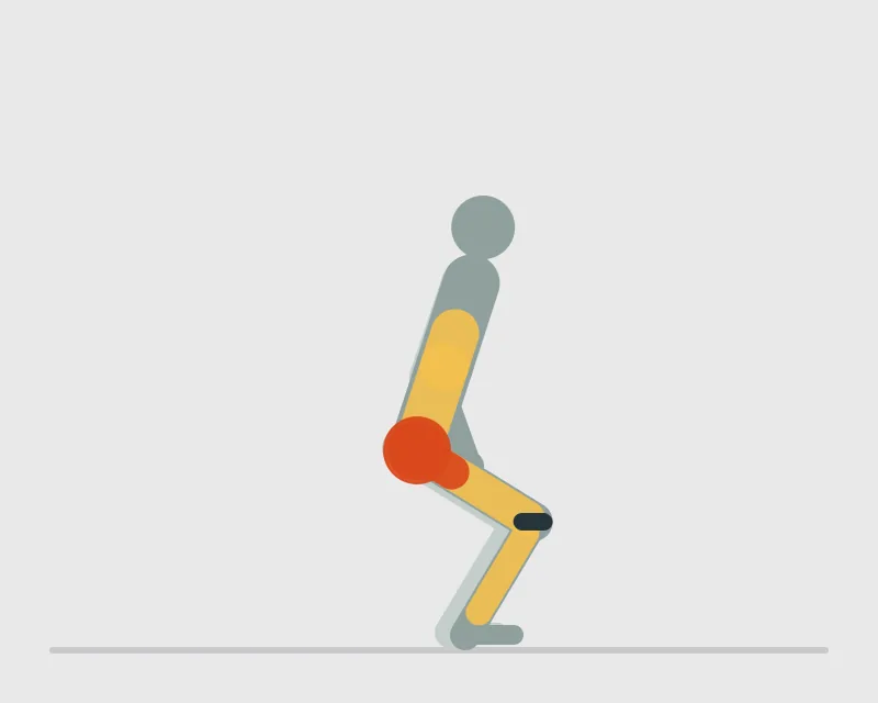 Lateral Mini-Band Walk, start position