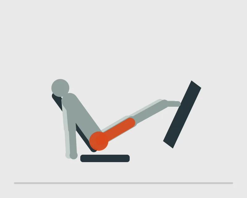 Leg Press, end position