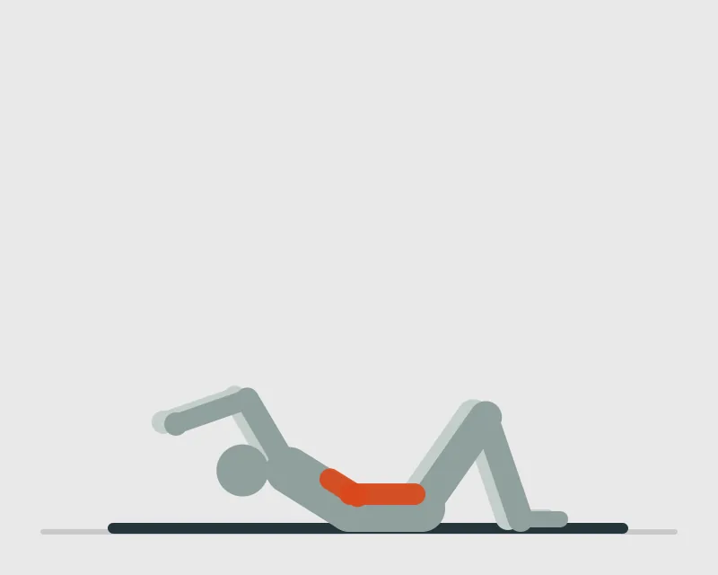 Long Arm Crunch, end position