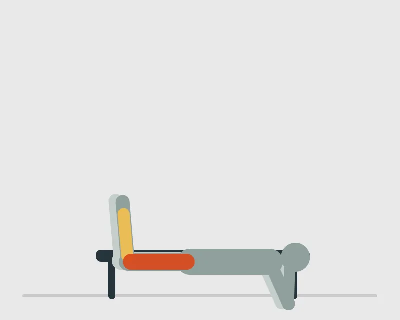 Lying Leg Curl, end position