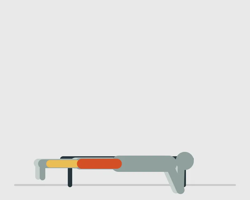 Lying Leg Curl, start position