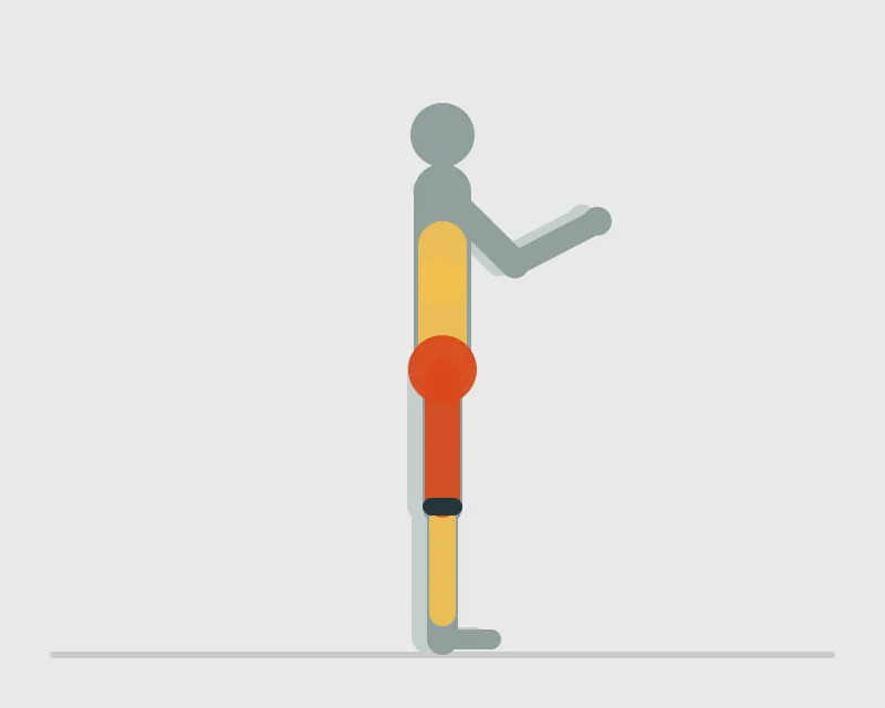 Mini-Band Air Squat, start position