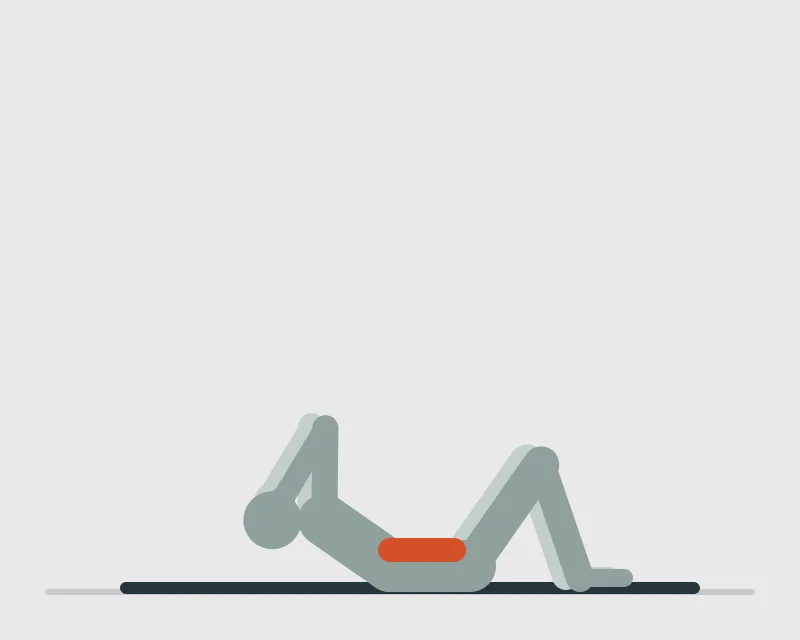 Oblique Crunch, end position