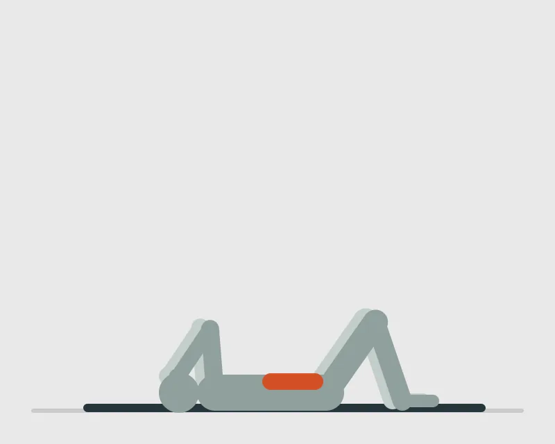 Oblique Crunch, start position