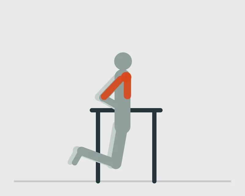 Parallel Dip Bar, end position