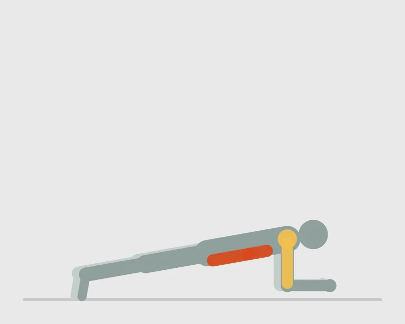 Plank Get Ups, start position