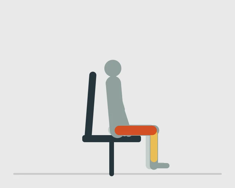 Seated Leg Curl, end position