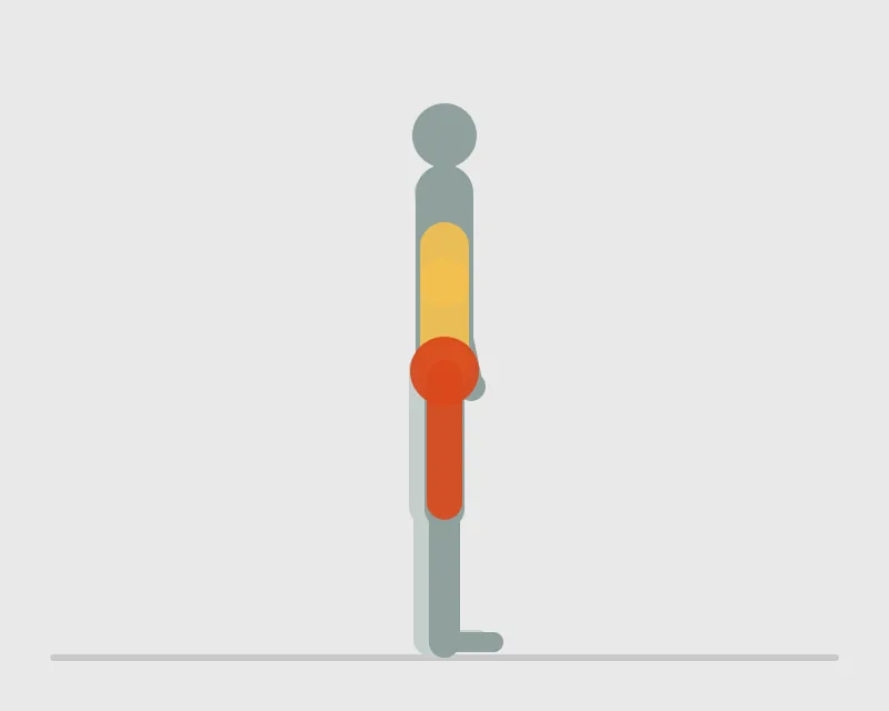 Single Leg Bodyweight Deadlift, start position