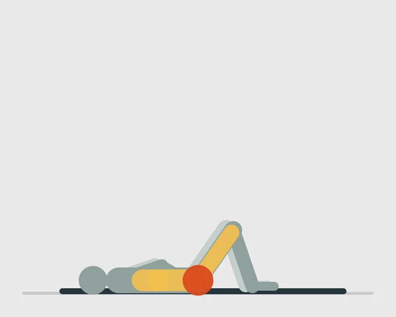 Single Leg Glute Bridge, start position