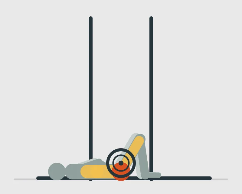 Smith Machine Frog Pump, start position