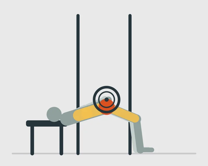 Smith Machine Hip Thrust, end position