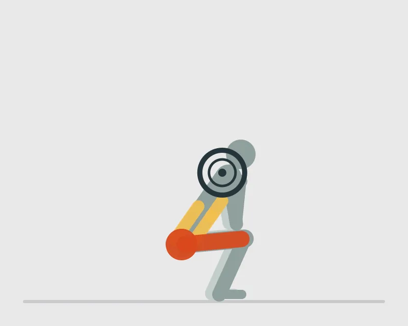 Squat, end position