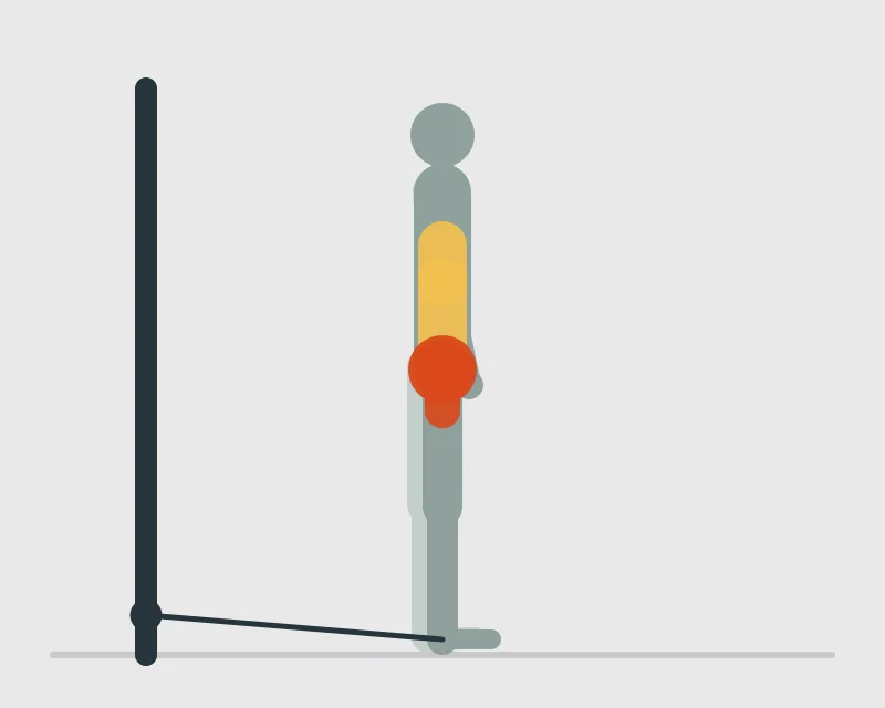 Standing Cable Abduction, start position
