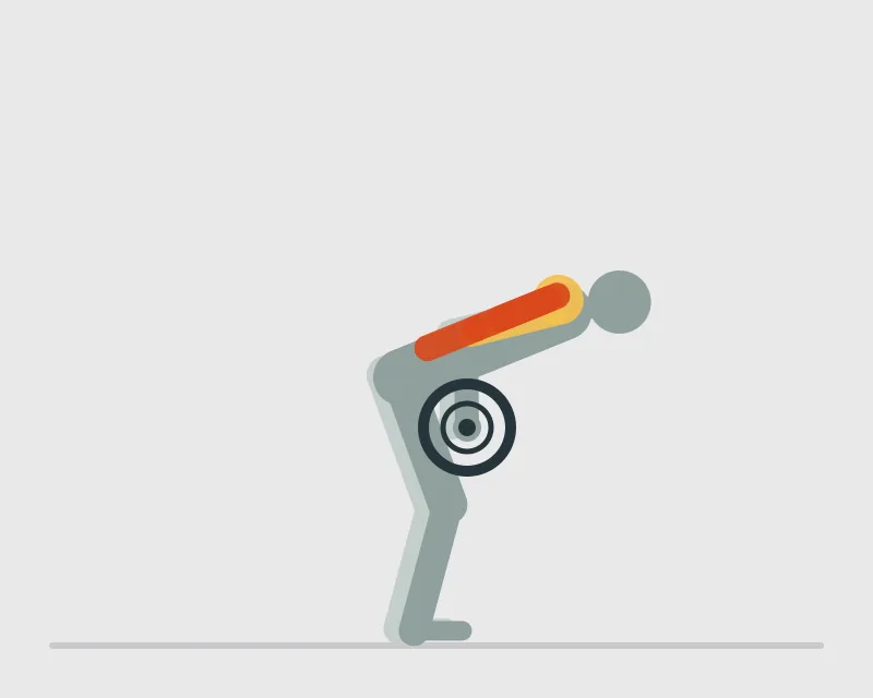 T-Bar Rows, end position