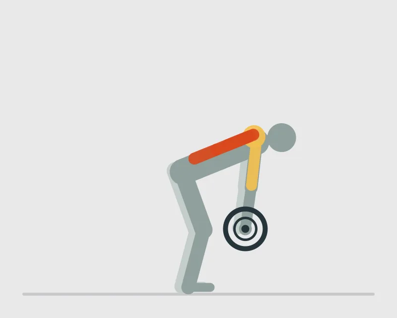 T-Bar Rows, start position