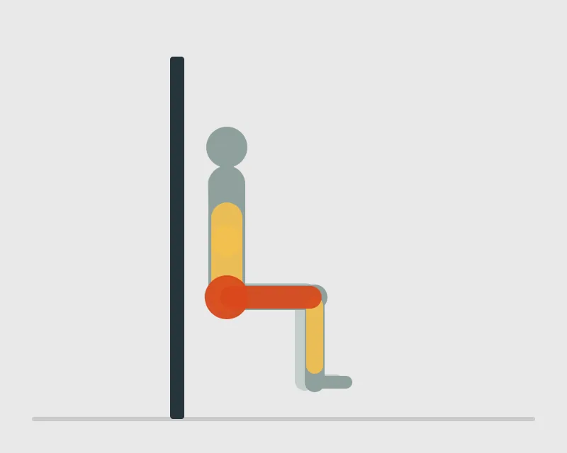 Wall Sit, start position